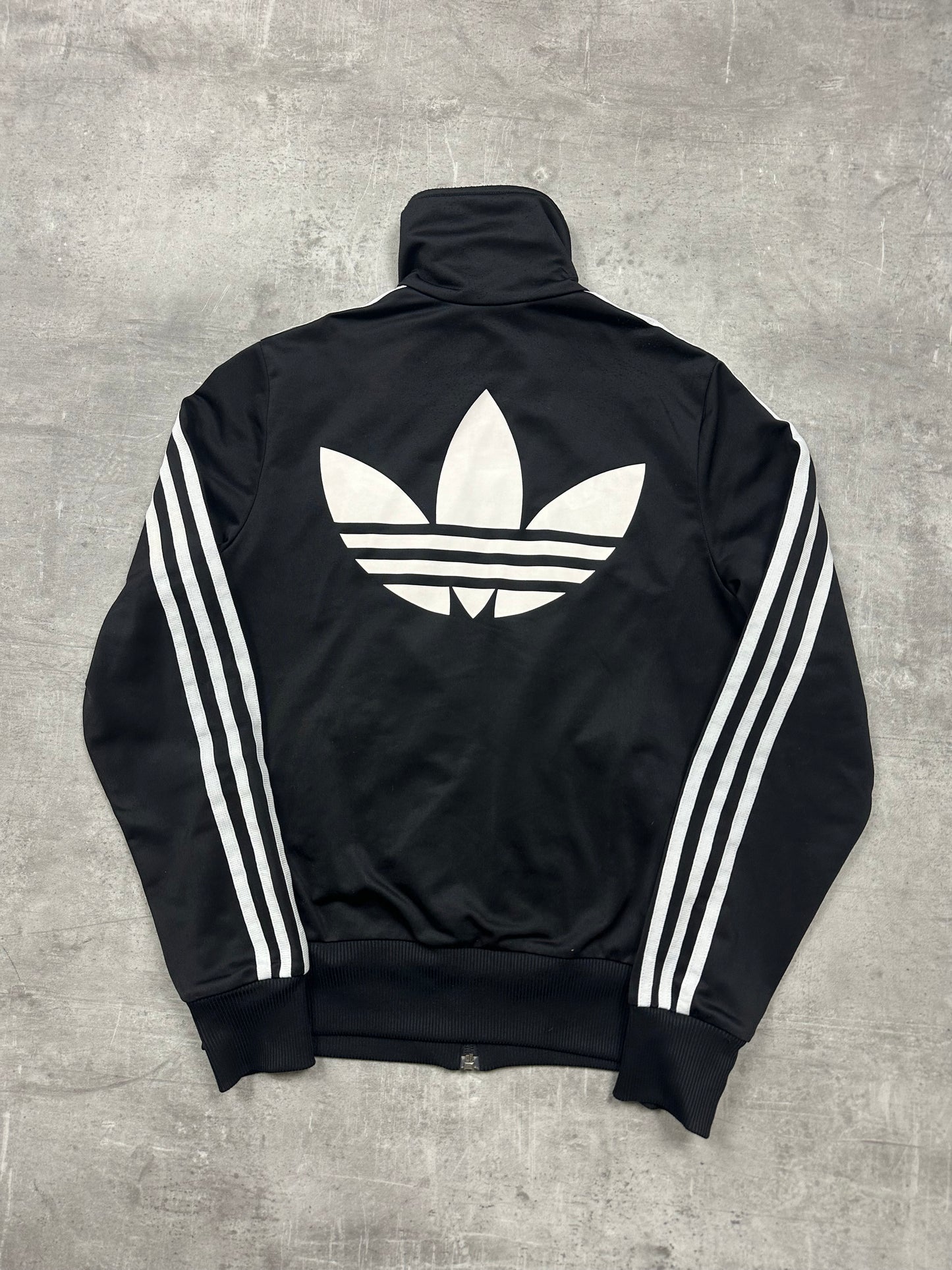 BLACK/WHITE VINTAGE ADIDAS FIREBIRD TRACKJACKET (W) - 2000s - S