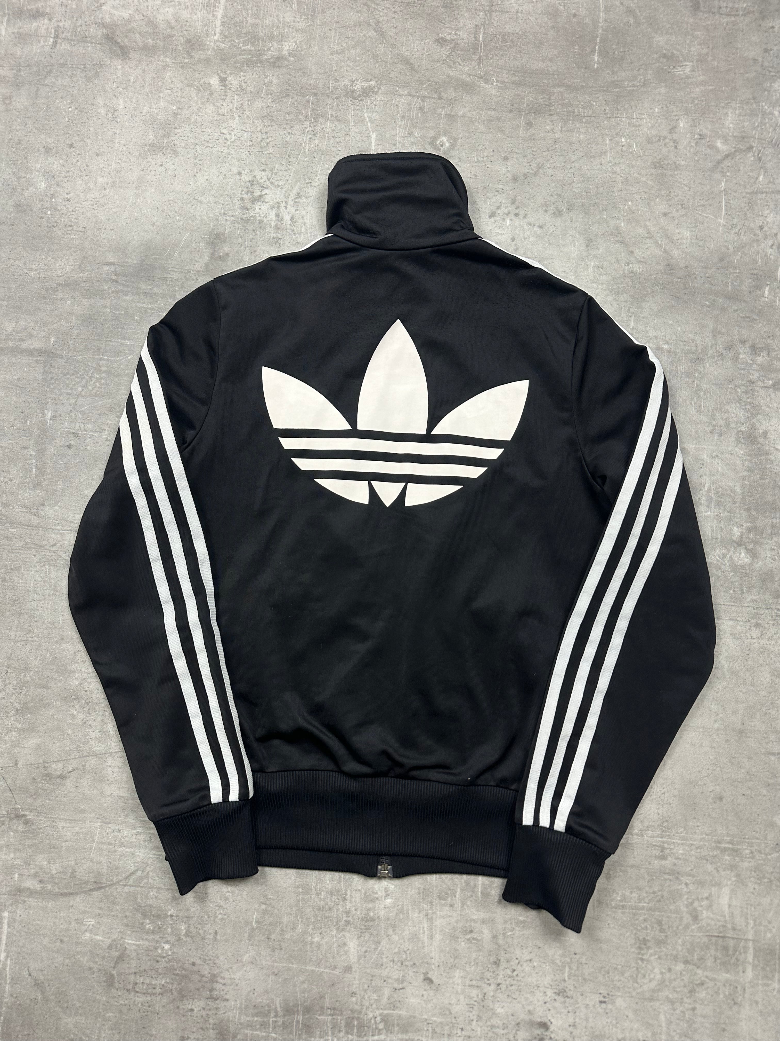 BLACK/WHITE VINTAGE ADIDAS FIREBIRD TRACK JACKET (W) - 2000s - S