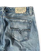 BLUE VINTAGE DIESEL BAGGY STRAIGHT FIT DENIM RARE
