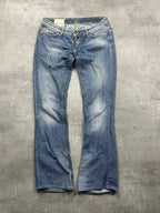 BLUE VINTAGE FLARED DENIM - 2000s (W) - S