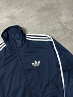 NAVY/WHITE VINTAGE ADIDAS FIREBIRD TRACK JACKET - 2000s - M/L
