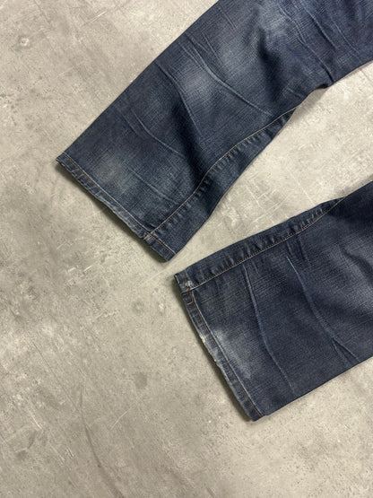 GREY/BLUE VINTAGE G-STAR BAGGY DENIM - 2000s - L/XL