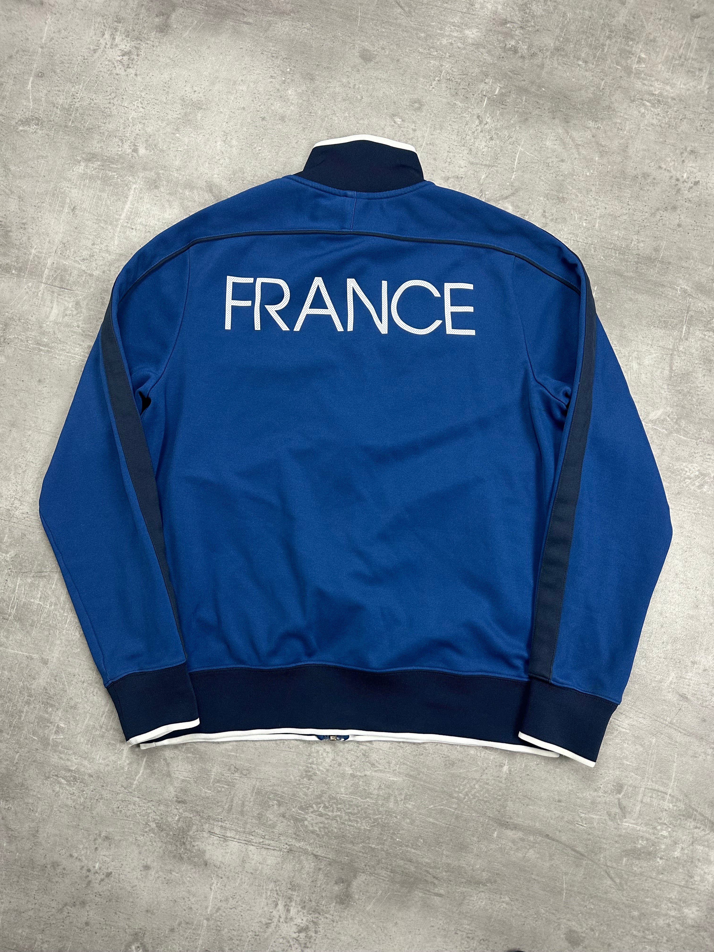 BLUE VINTAGE NIKE RETRO FRANCE TRACK JACKET - 2000s - M/L