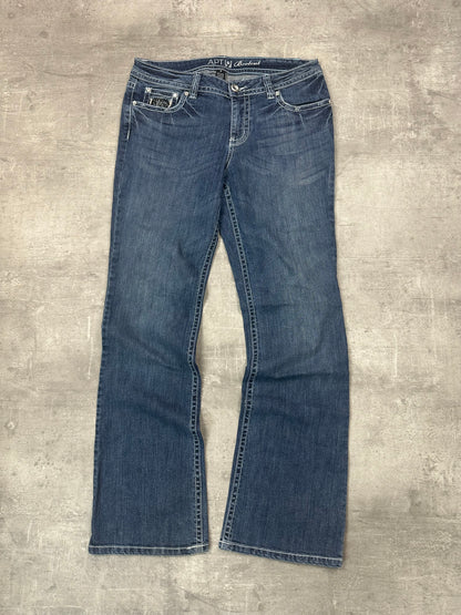 BLUE VINTAGE Y2K MISS ME STYLE BOOTCUT DENIM - 2000s - S/M