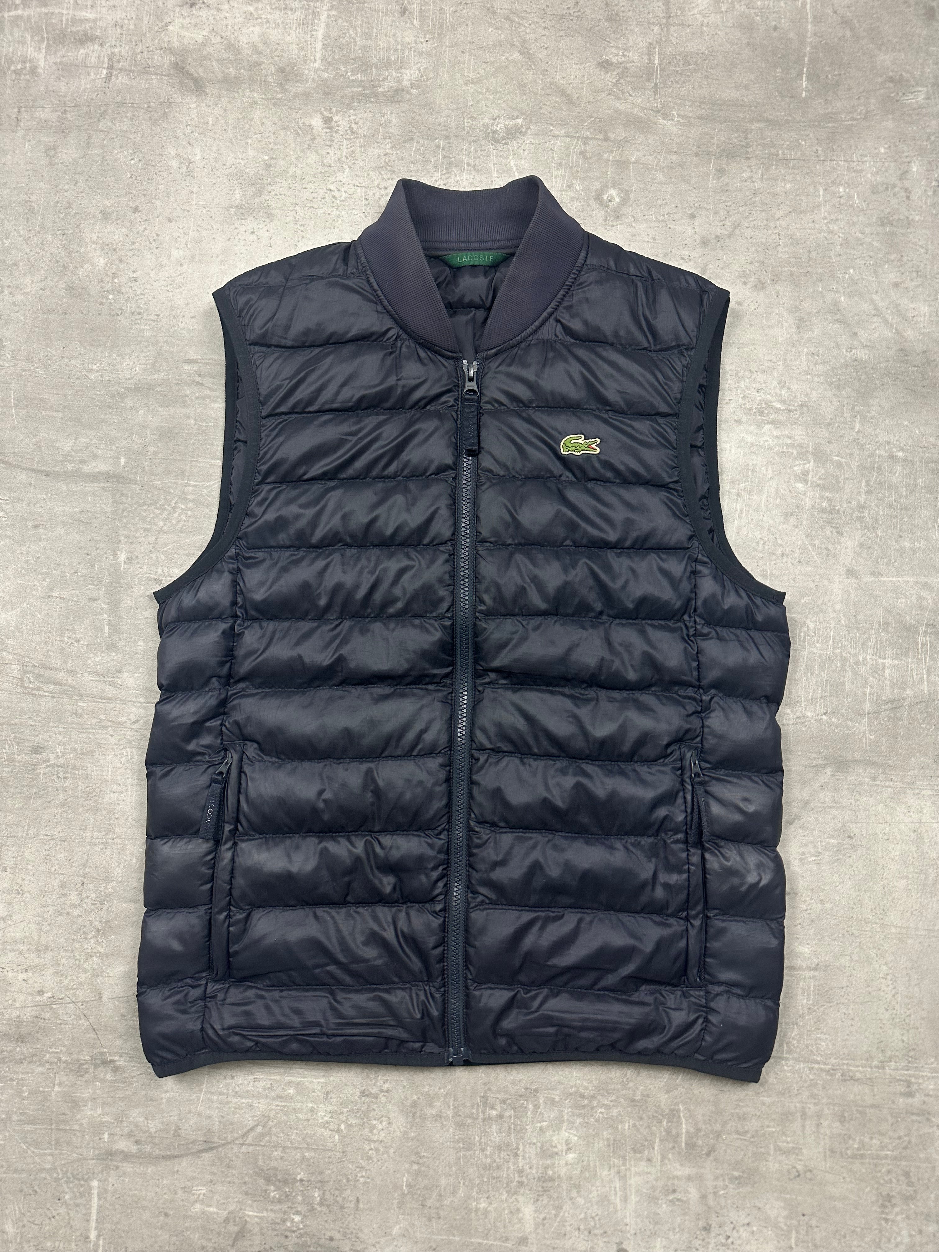 NAVY LACOSTE VEST Y2K - S/M