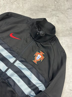 BLACK/RED VINTAGE NIKE RETRO PORTUGAL TRACK JACKET - 2000s - M/L