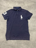 NAVY VINTAGE POLO RALPH LAUREN BIG PONY POLO SHIRT - M