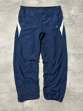 BLUE/WHITE VINTAGE NIKE BAGGY TRACKPANTS - 2000s - M/L