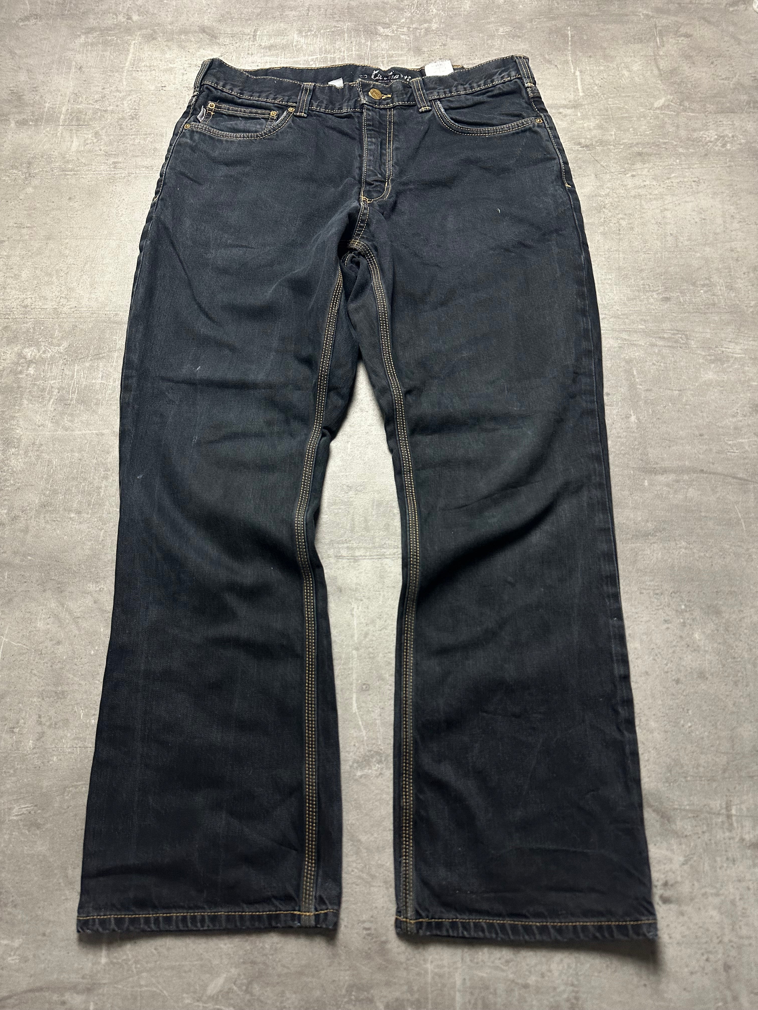 BLACK VINTAGE CARHARTT BAGGY Y2K DENIM - 2000s - M/L