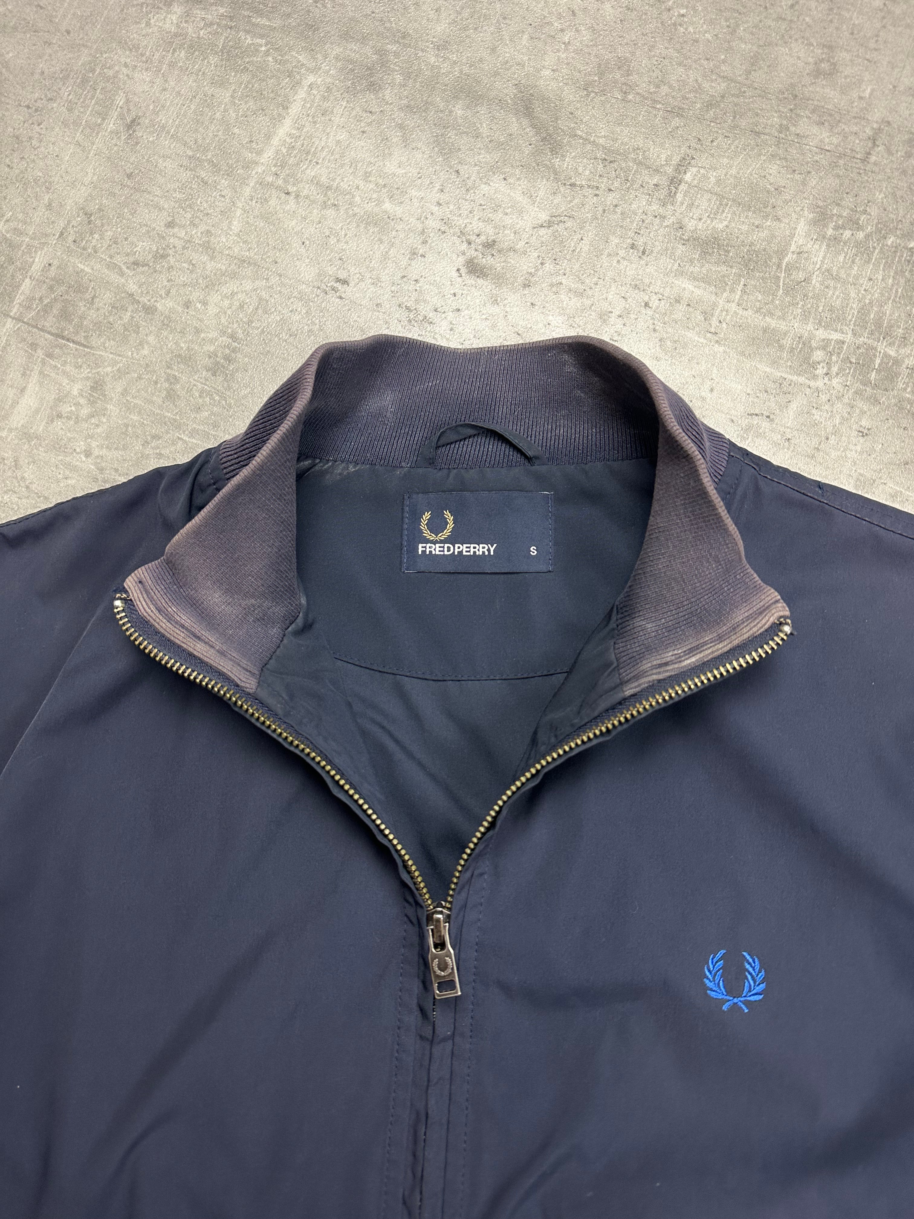 NAVY VINTAGE FRED PERRY TRACK JACKET - 2000s - S