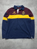 BORDEAUX POLO RALPH LAUREN PONY CLUB LONGSLEEVE - L/XL