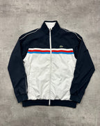 NAVY/WHITE VINTAGE LACOSTE SPORT TRACK JACKET - 2000s - M/L