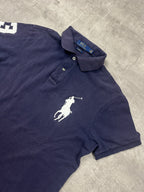 NAVY VINTAGE POLO RALPH LAUREN BIG PONY POLO SHIRT - M