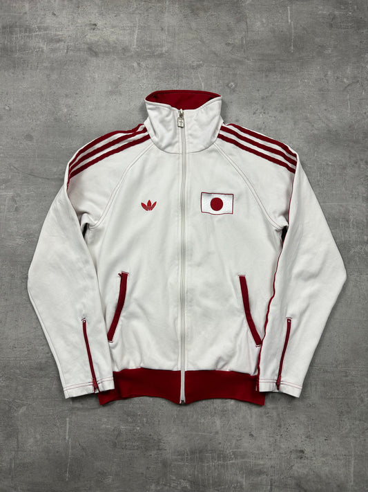 WHITE/RED VINTAGE ADIDAS FIREBIRD JAPAN TRACKJACKET VERY RARE - 2000s - S/M