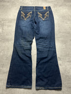 VINTAGE Y2K STYLE BAGGY BOOTCUT DENIM - M/L