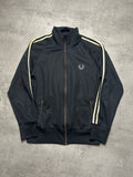 BLACK/GOLD FRED PERRY SPORTSWEAR TRACKJACKET - M/L