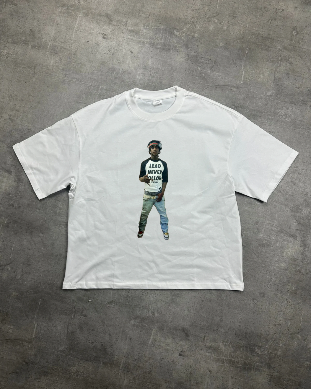 WHITE CHIEF KEEF VIBES GRAPHIC T-SHIRT