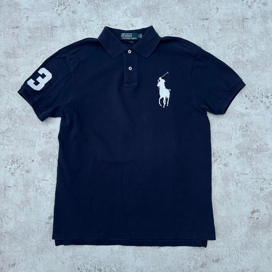 NAVY POLO RALPH LAUREN BIG PONY POLOSHIRT - L