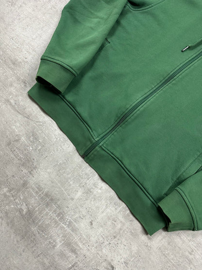 GREEN LACOSTE ZIP HOODIE - M/L