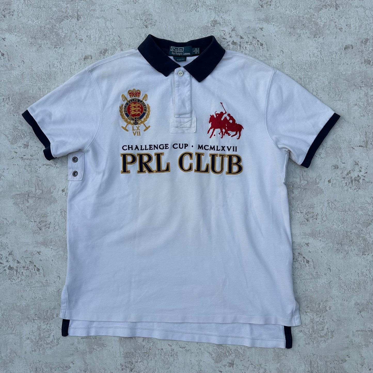 WHITE POLO RALPH LAUREN BIG PONY CLUB - L
