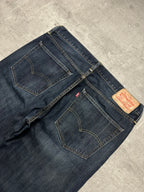 NAVY VINTAGE LEVI'S 527 BOOTCUT BAGGY DENIM