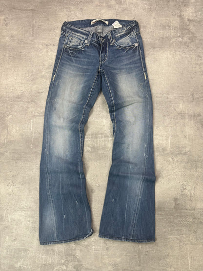 BLUE VINTAGE Y2K MISS ME STYLE BOOTCUT DENIM - 2000s - S