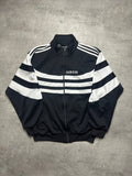 BLACK/WHITE VINTAGE ADIDAS RETRO 90s TRACKJACKET - S/M