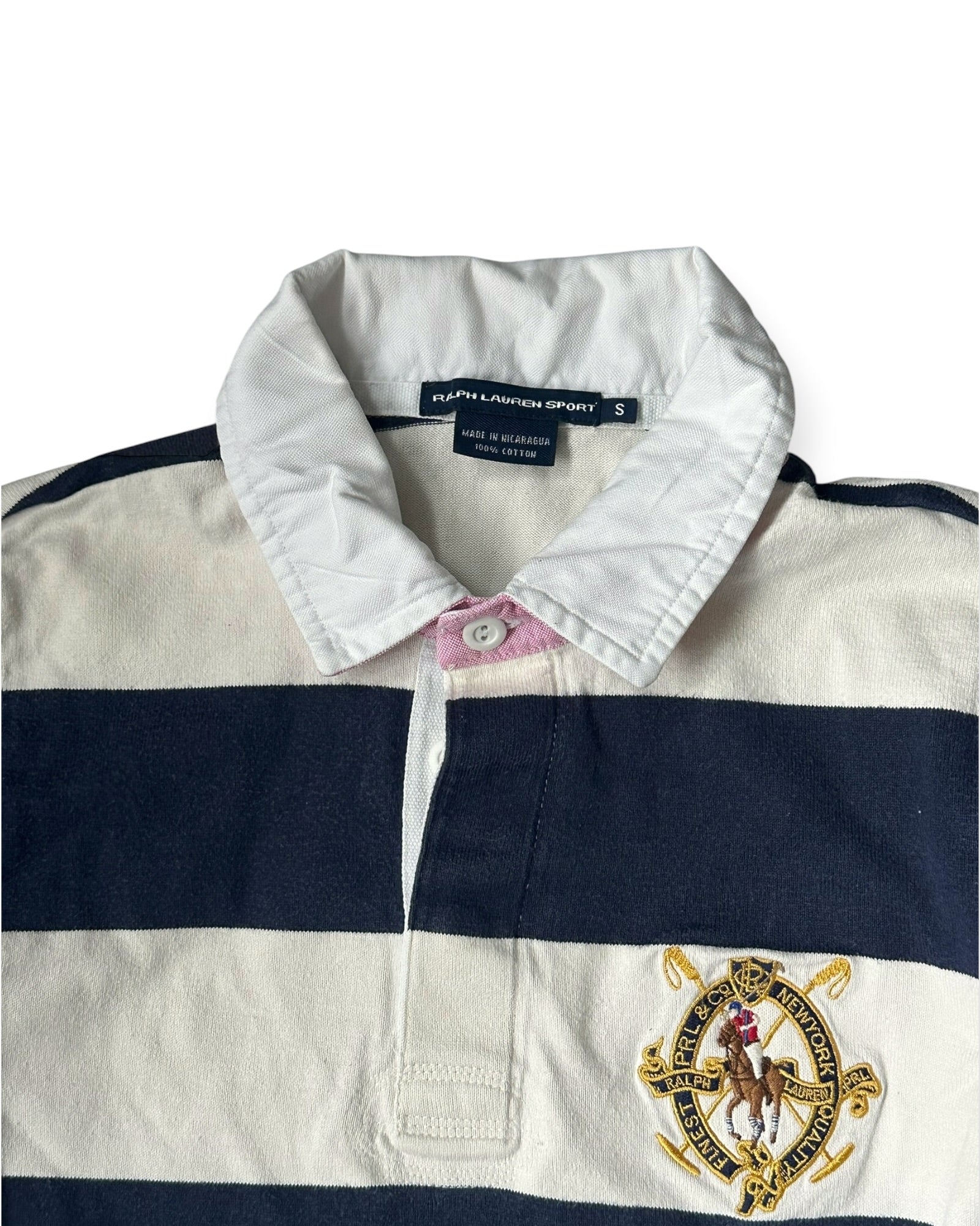 BLUE/WHITE POLO RALPH LAUREN GOLF LONGSLEEVE (W)