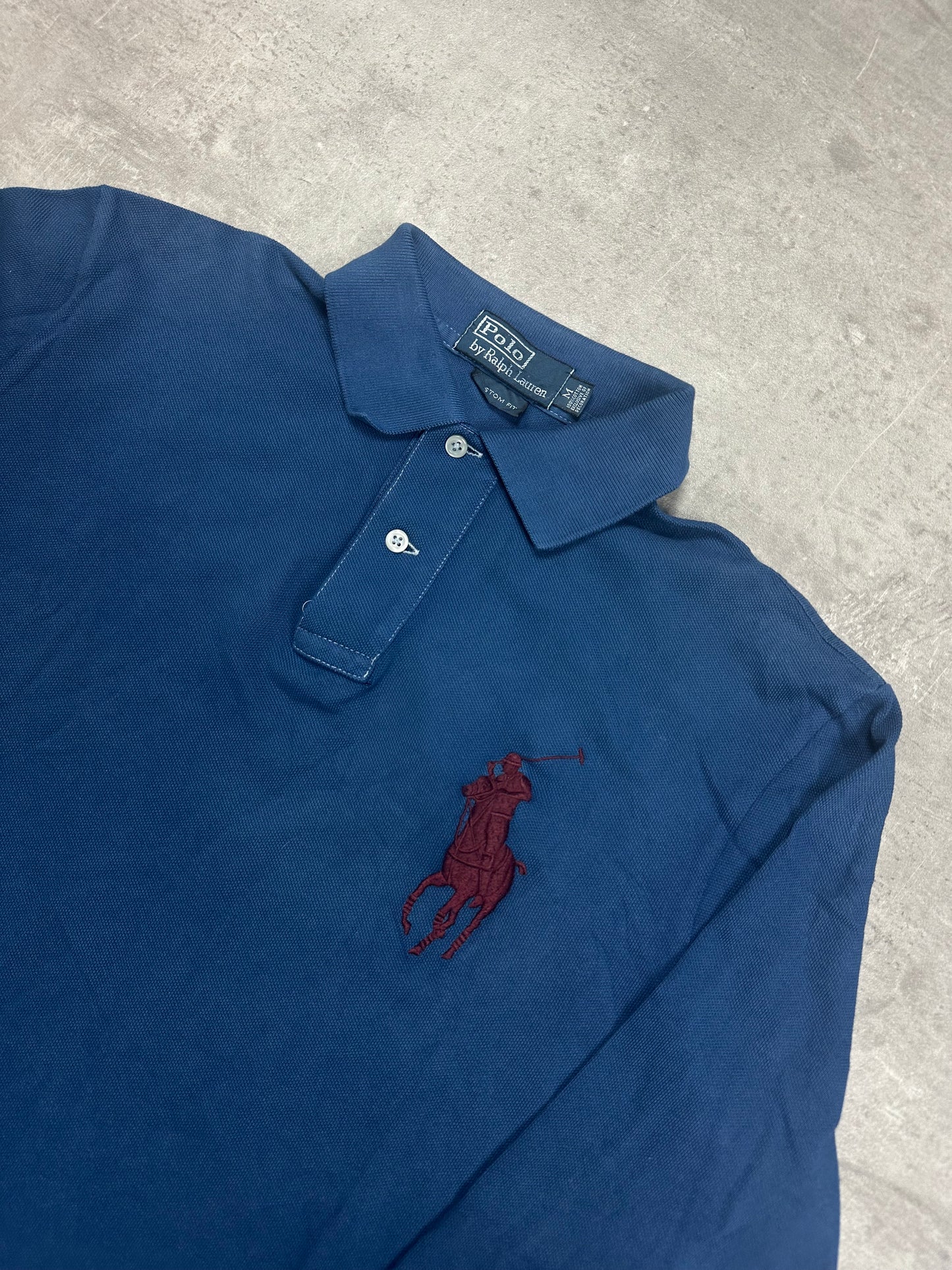 BLUE POLO RALPH LAUREN BIG PONY LONGSLEEVE - M