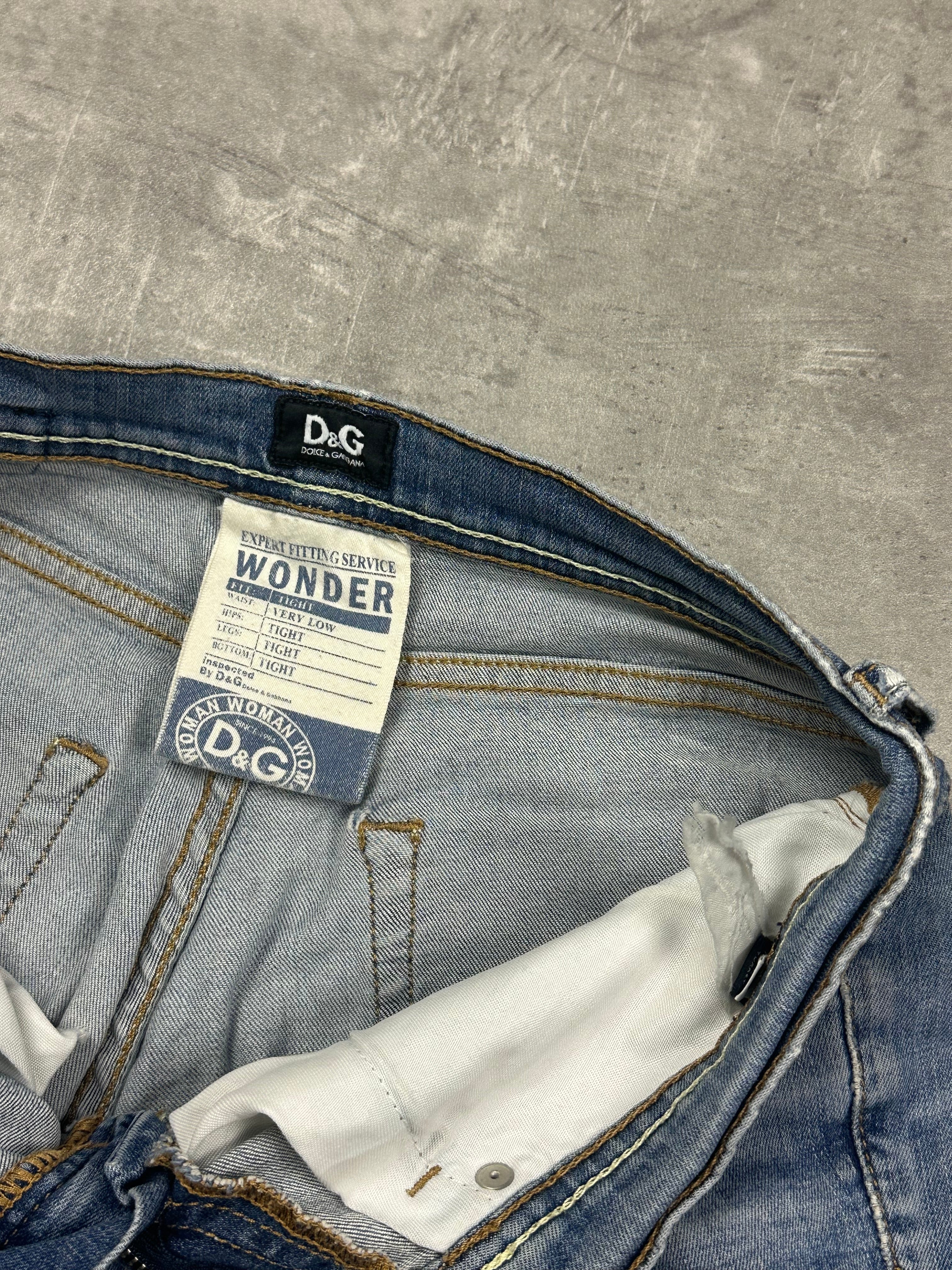 BLUE VINTAGE DOLCE&GABANNA SKINNY FIT DENIM (W) - S
