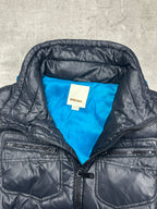 BLACK SHINY VINTAGE DIESEL DOWN PUFFER JACKET - 2000s - L
