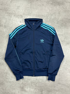 NAVY VINTAGE ADIDAS RETRO FIREBIRD TRACKJACKET (W) - 2000s - L
