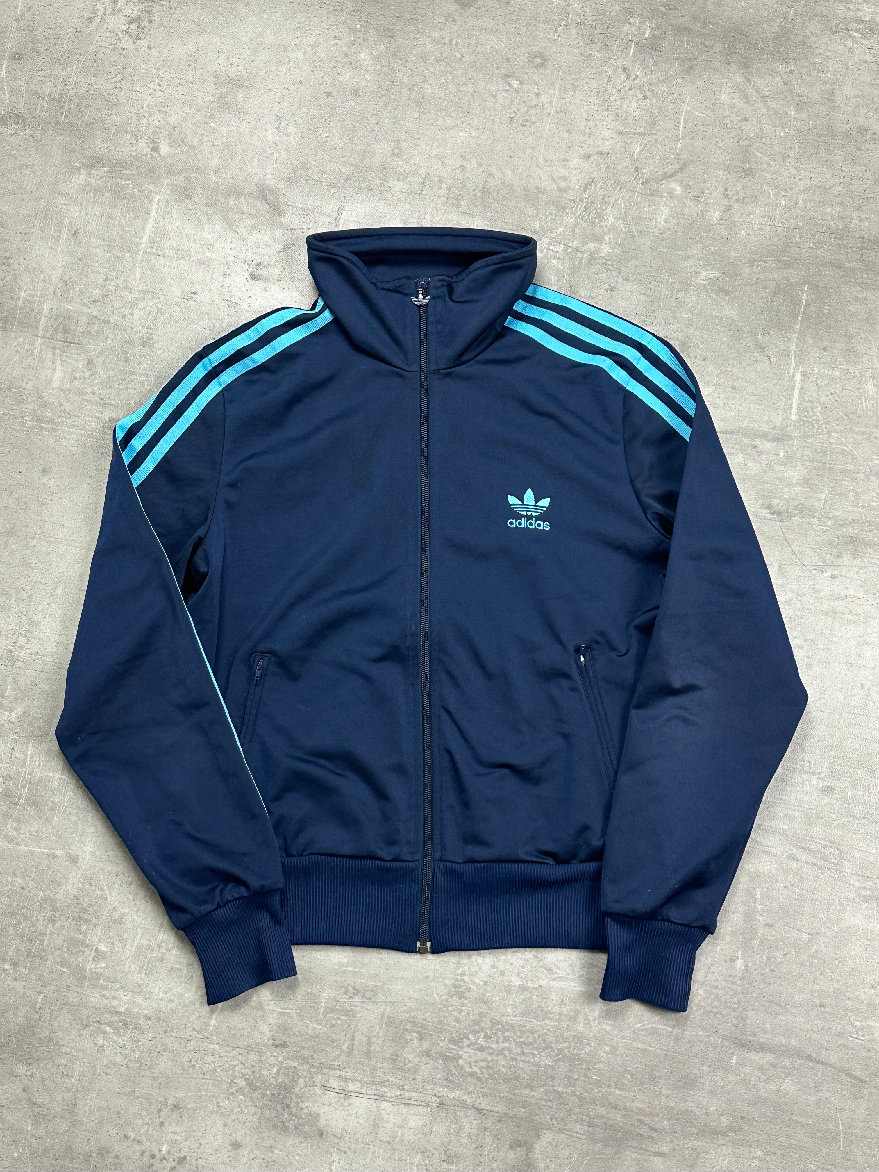 NAVY VINTAGE ADIDAS RETRO FIREBIRD TRACKJACKET (W) - 2000s - L