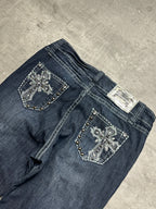 VINTAGE Y2K MISS ME STYLE BOOTCUT DENIM - 2000s - S
