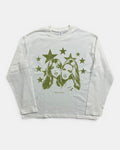 WHITE LIFFEYZ GLAMOUR VIBES GRAPHIC LONGSLEEVE