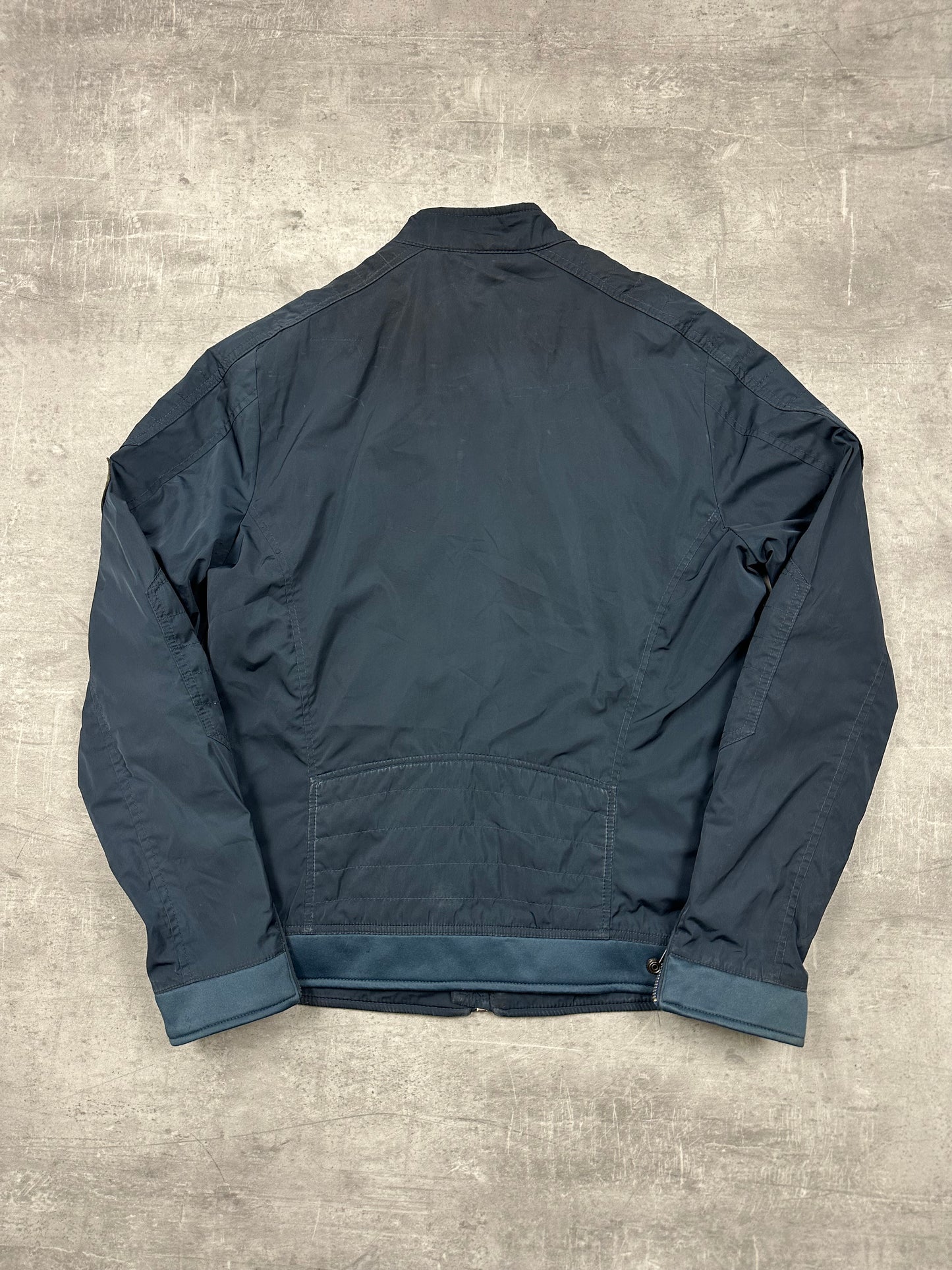 BLACK/GREY VINTAGE DIESEL BOMBER JACKET - 2000s - S/M