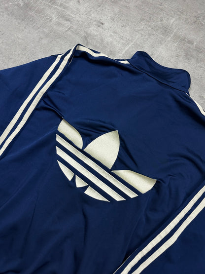 NAVY/CREME VINTAGE ADIDAS FIREBIRD STICHED TRACKJACKET RARE - 2000s - S/M