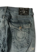 GREY VINTAGE TRUE RELIGION STRAIGHT FIT RICKY DENIM