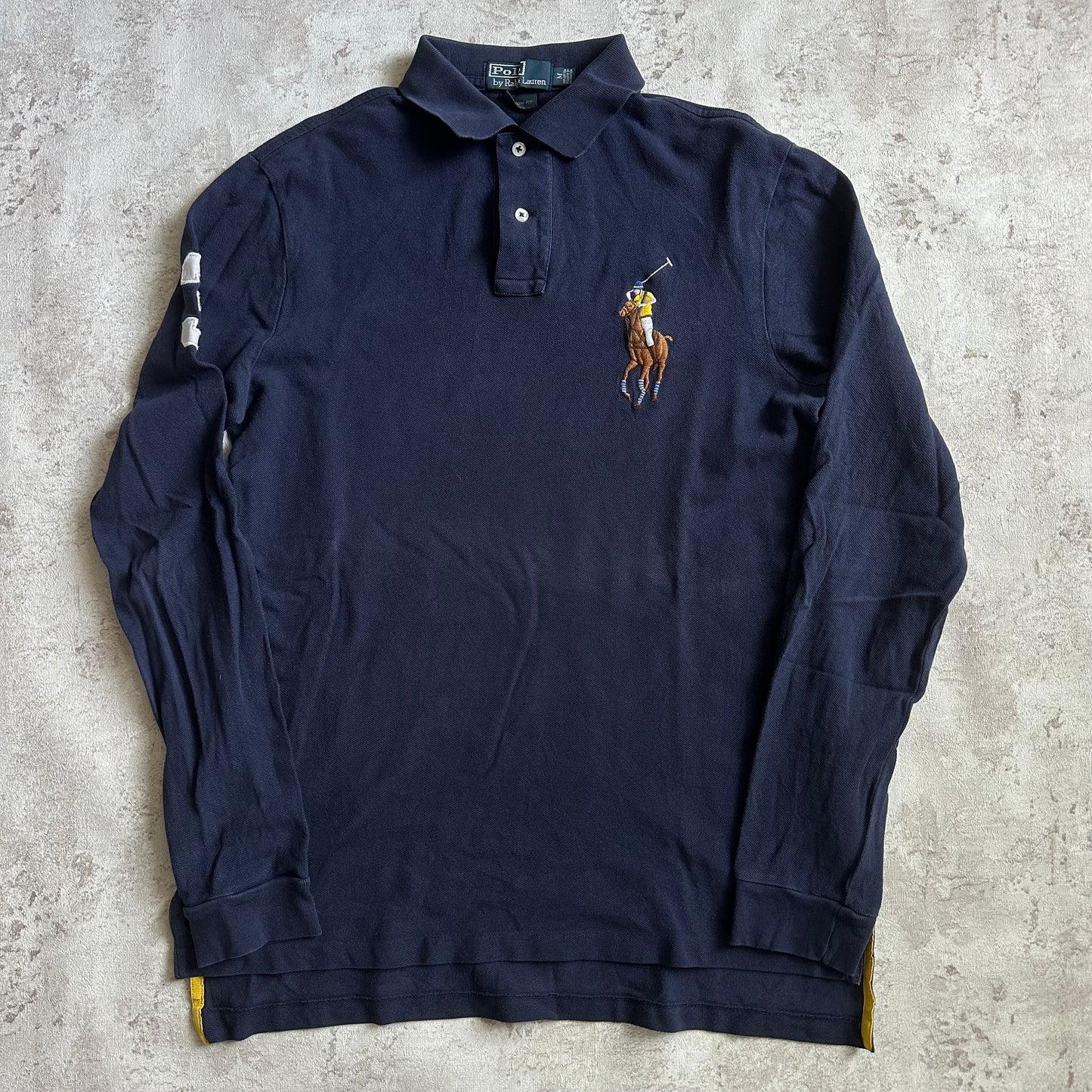 NAVY POLO RALPH LAUREN BIG PONY LONGSLEEVE - M/L