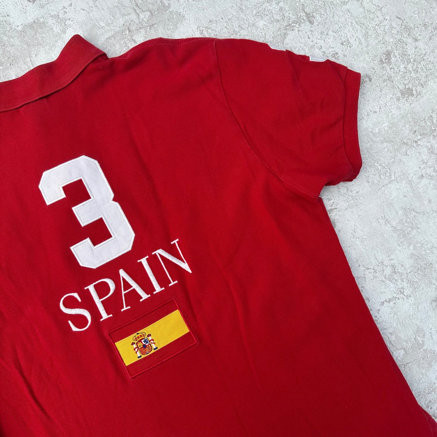 RED POLO RALPH LAUREN BIG PONY SPAIN - L