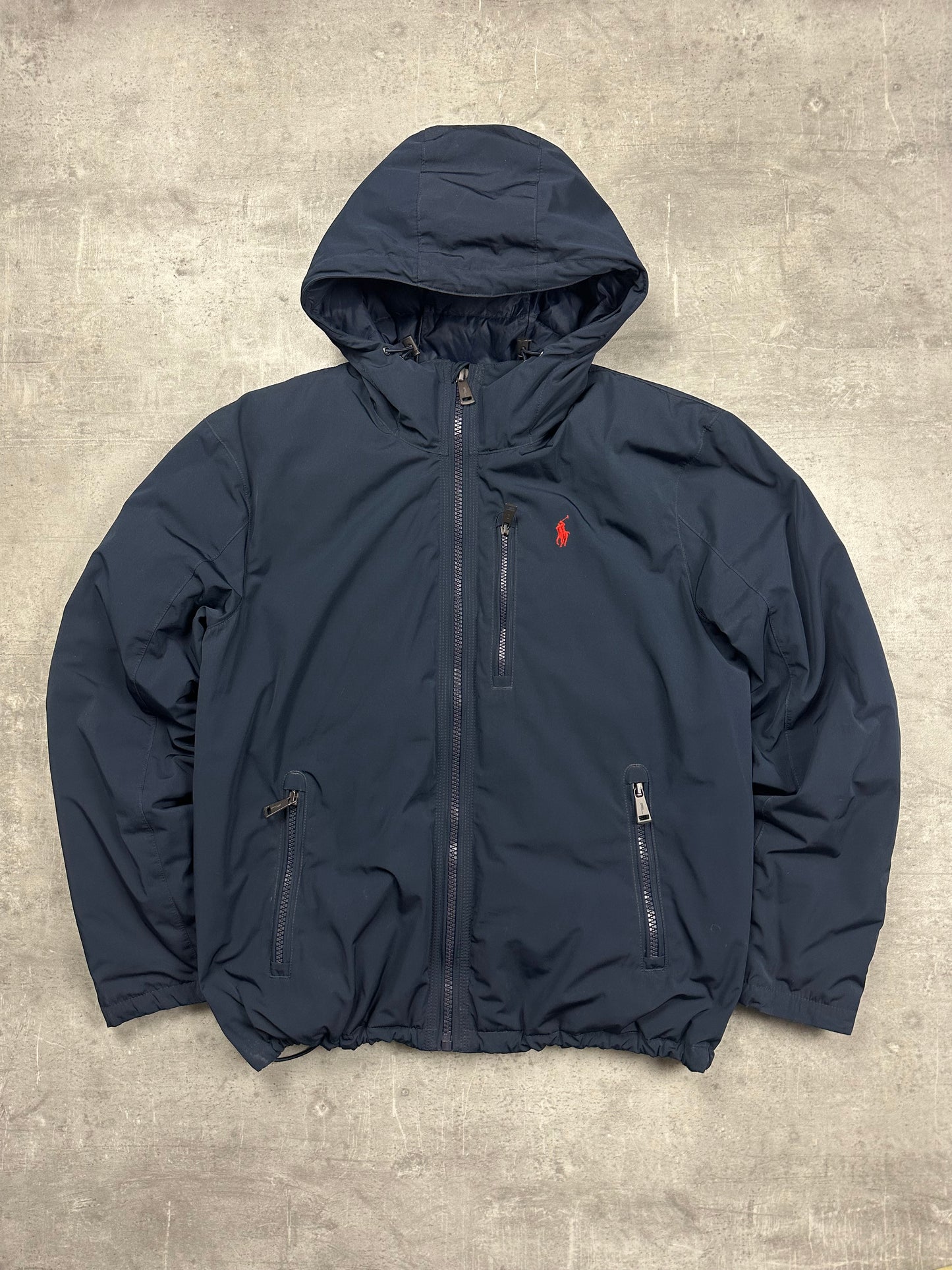 NAVY POLO RALPH LAUREN PUFFER JACKET - M/L