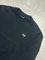 BLACK FRED PERRY KNIT PULLOVER - M/L