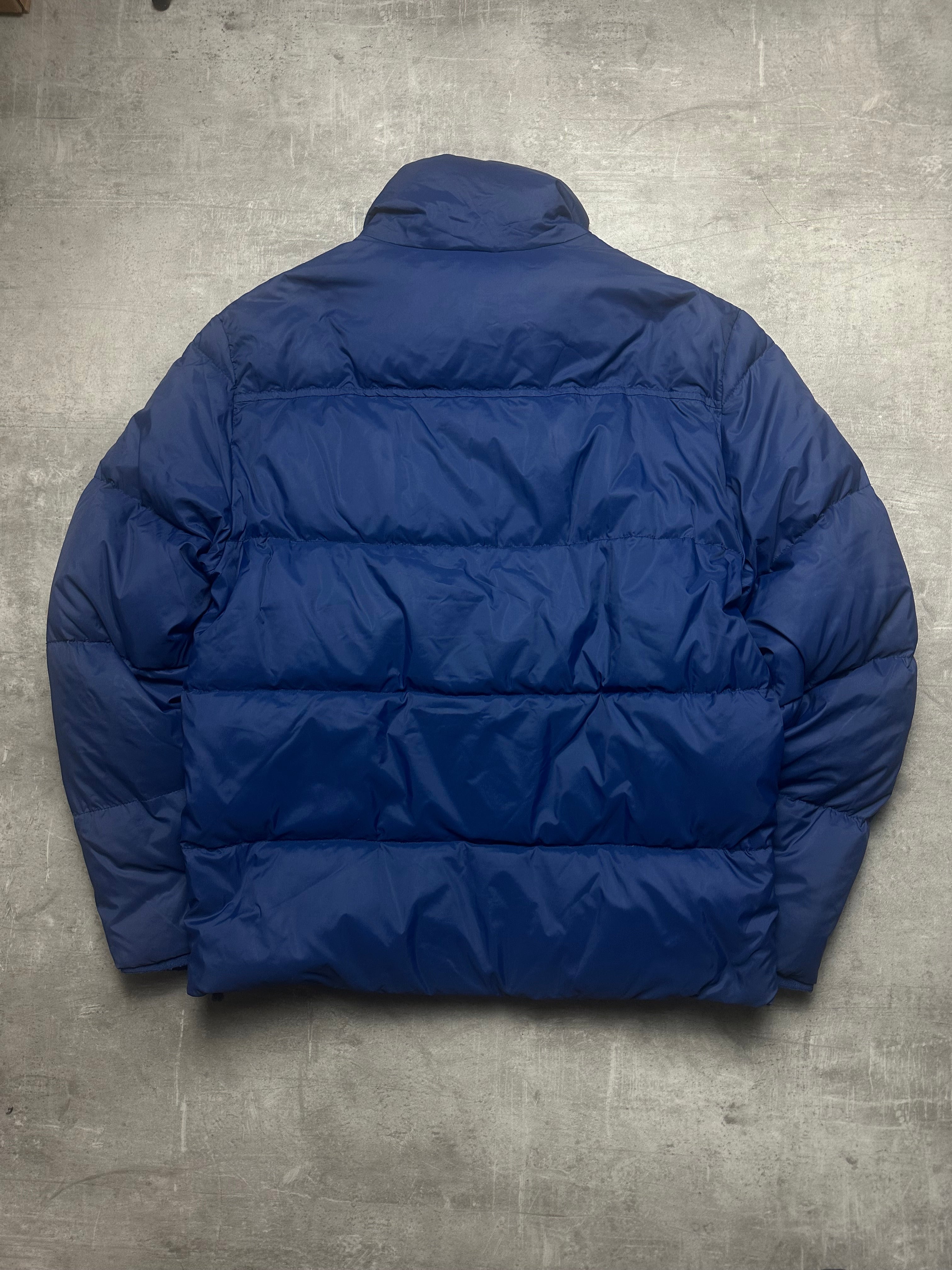 BLUE LACOSTE DOWN PUFFER JACKET - M/L