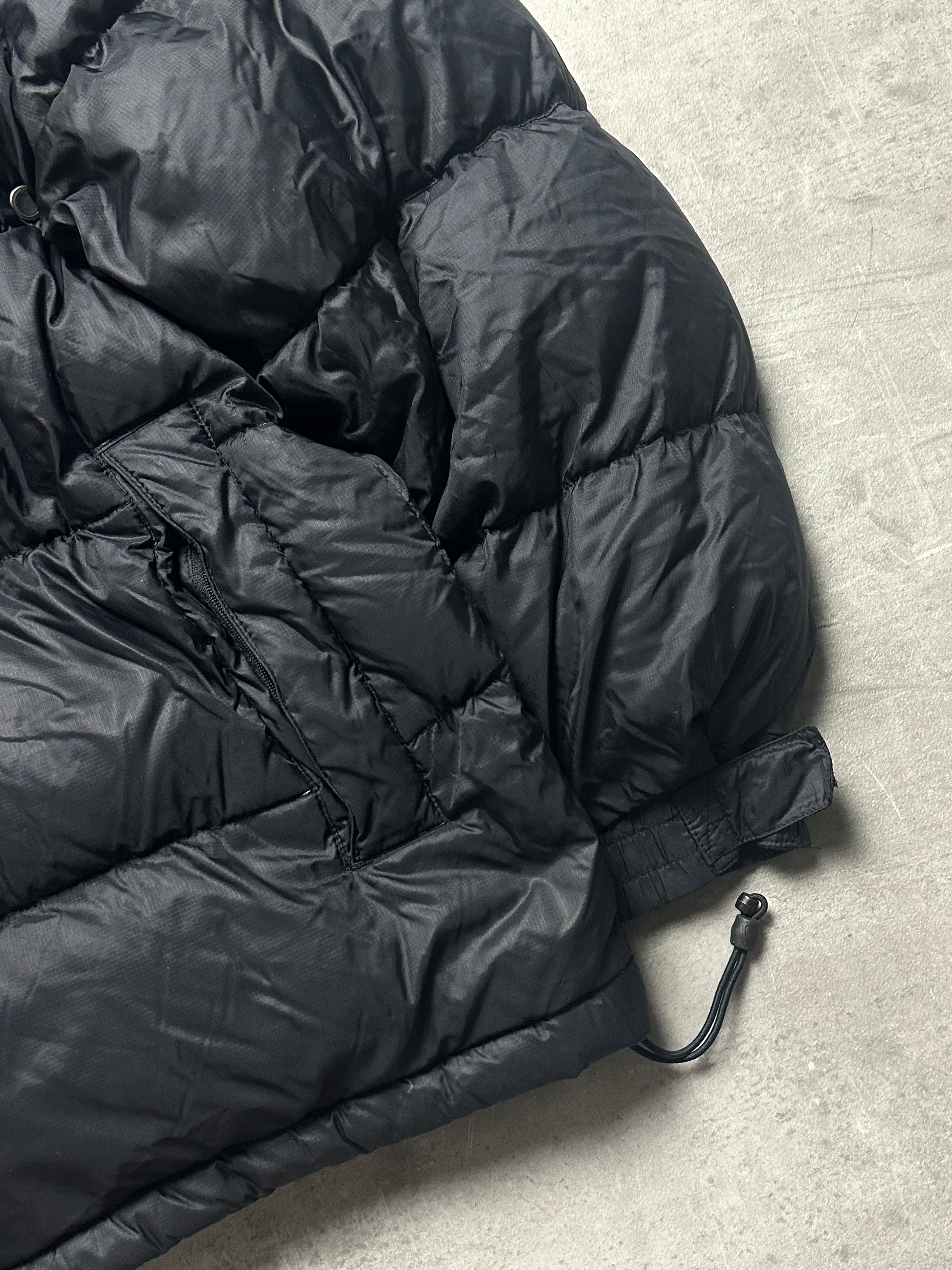 BLACK/GREY NIKE RETRO PUFFER JACKET - 2000s - M/L