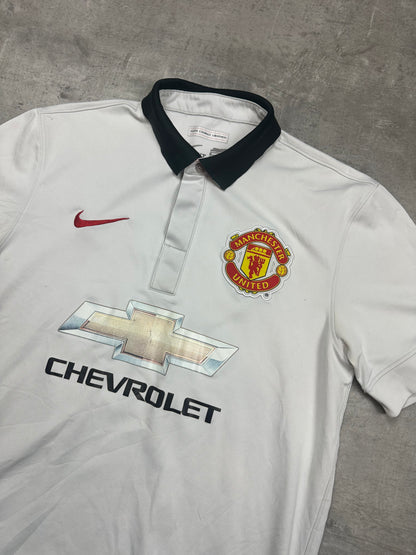 WHITE NIKE MANCHESTER POLOSHIRT - 2000s - M/L