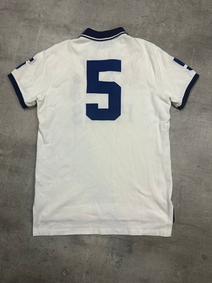 WHITE POLO RALPH LAUREN BIG PONY PARIS POLOSHIRT - M/L