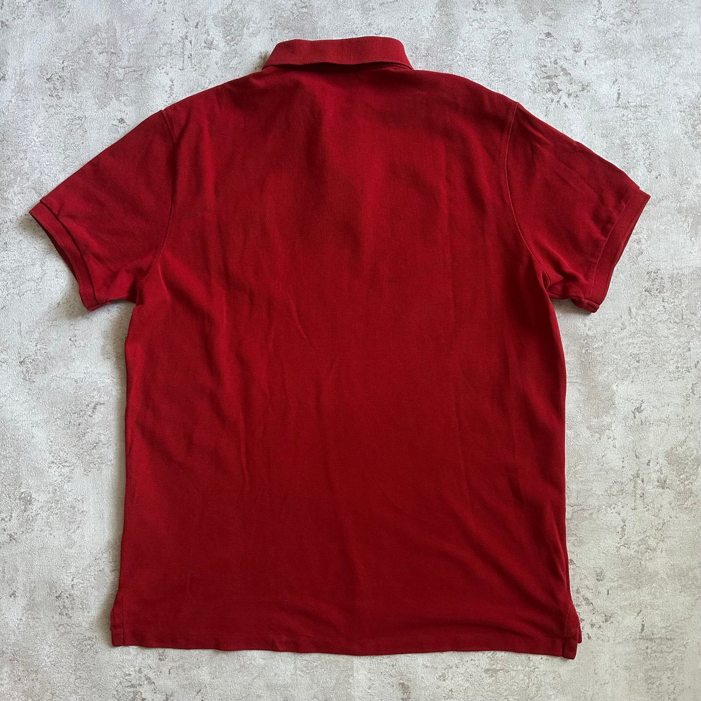 RED/BLACK POLO RALPH LAUTEN BIG PONY POLOSHIRT - L