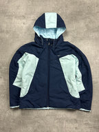 BLUE VINTAGE NIKE RETRO REVERSIBLE PUFFER JACKET - 2000s - M/L