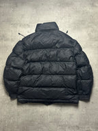 BLACK/GREY NIKE RETRO PUFFER JACKET - 2000s - M/L