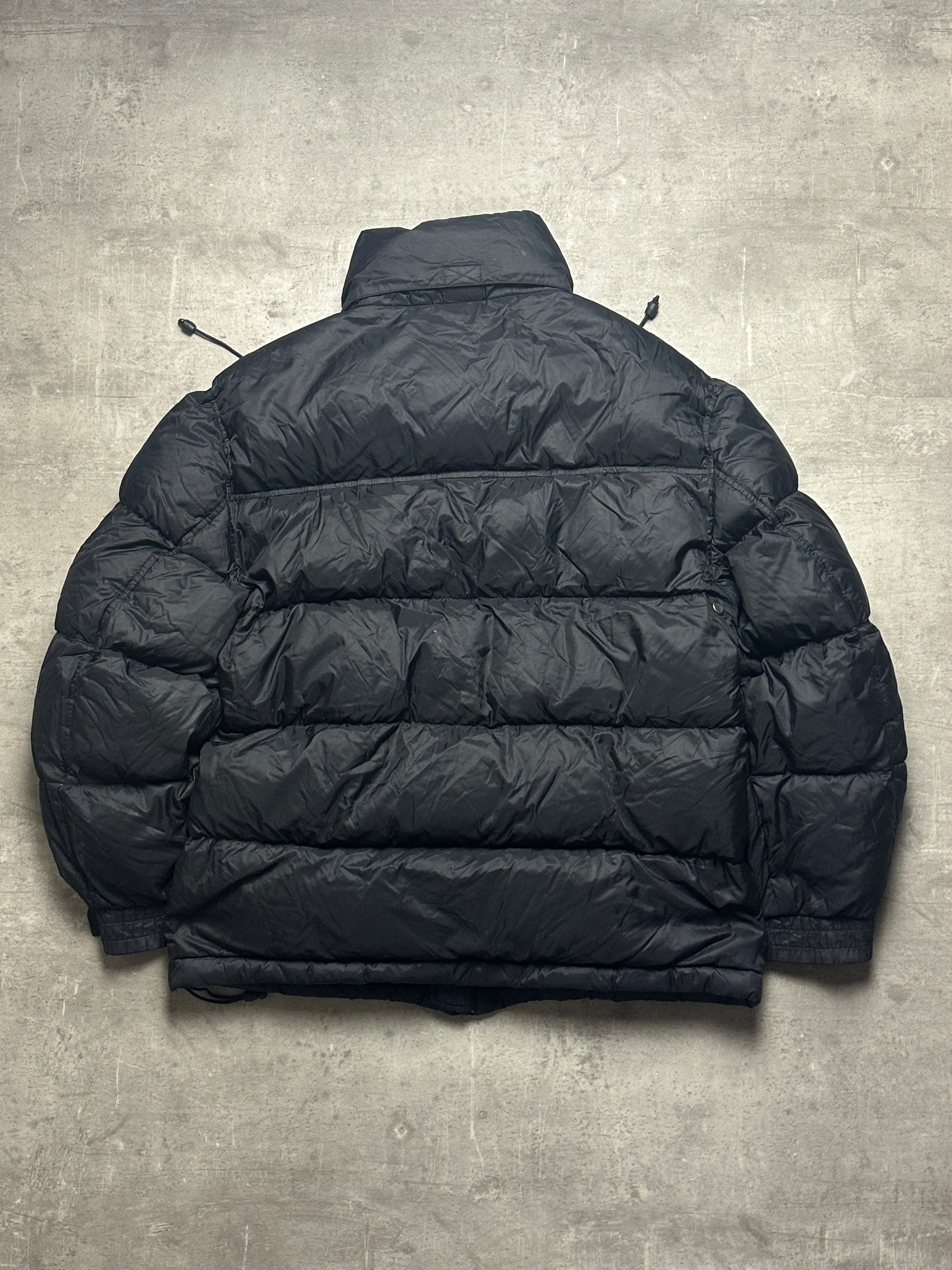 BLACK/GREY NIKE RETRO PUFFER JACKET - 2000s - M/L